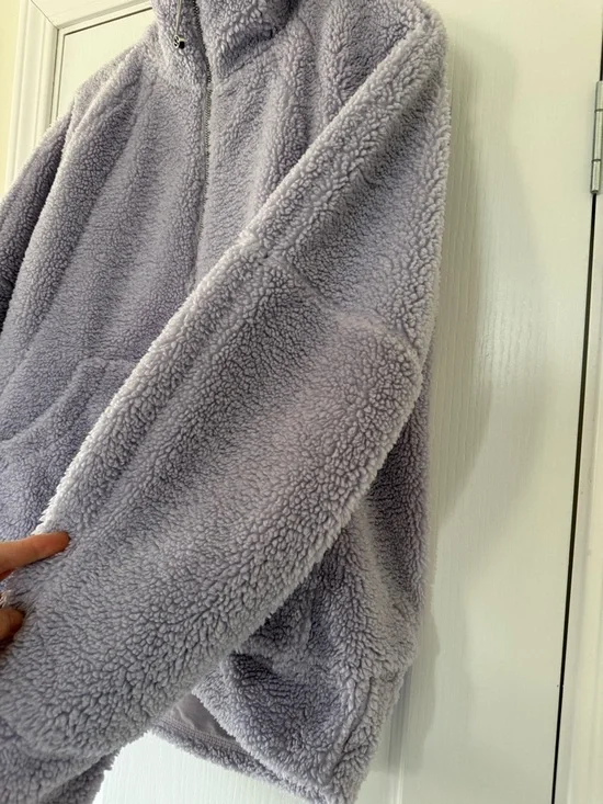 Lululemon Scuba Oversized Half Zip Fleece Pullover Lavender Purple - Picture 4 of 10